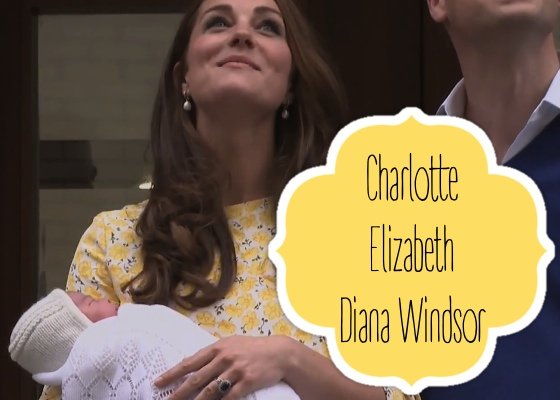 Charlotte Elizabeth Diana Windsor - oto pełne imię i nazwisko córki Williama i Kate